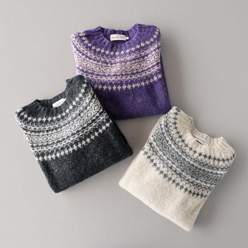 John Tulloch SHETLAND WOOL NORDIC CREW NECK PULLOVER の通販