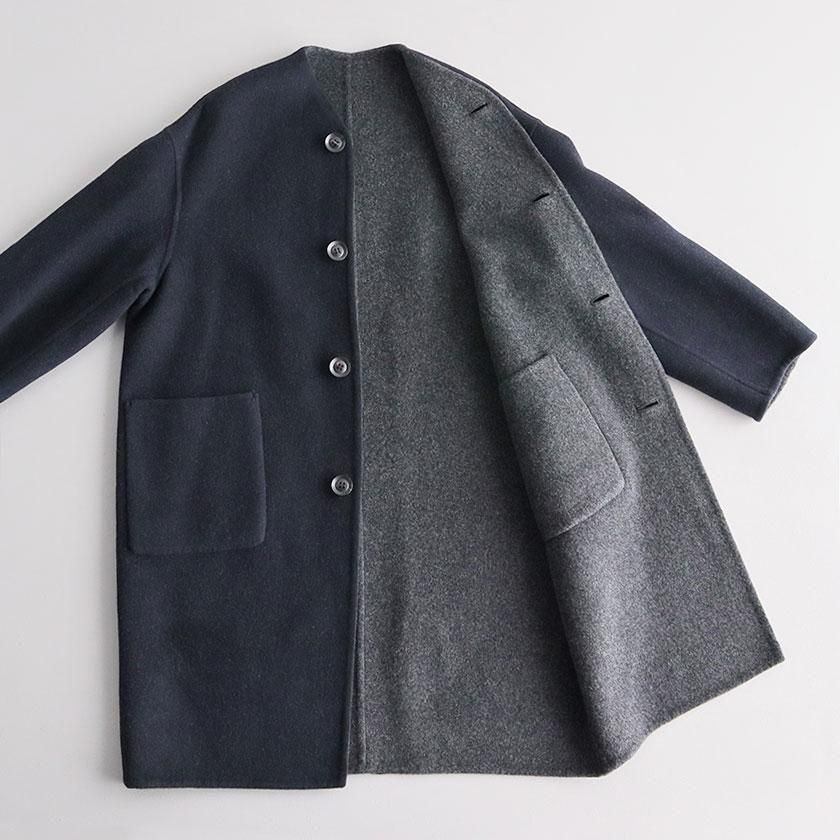 LE GLAZIK ウールリバーシブルコート の通販。- AIDA ONLINE STORE