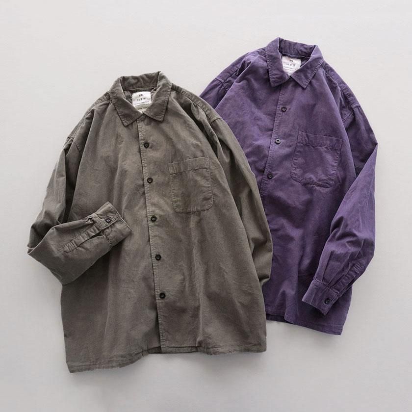 <img class='new_mark_img1' src='https://img.shop-pro.jp/img/new/icons14.gif' style='border:none;display:inline;margin:0px;padding:0px;width:auto;' />HTS 26 WALES CORDUROY OVERDYE ONE-UP COLLAR SHIRT