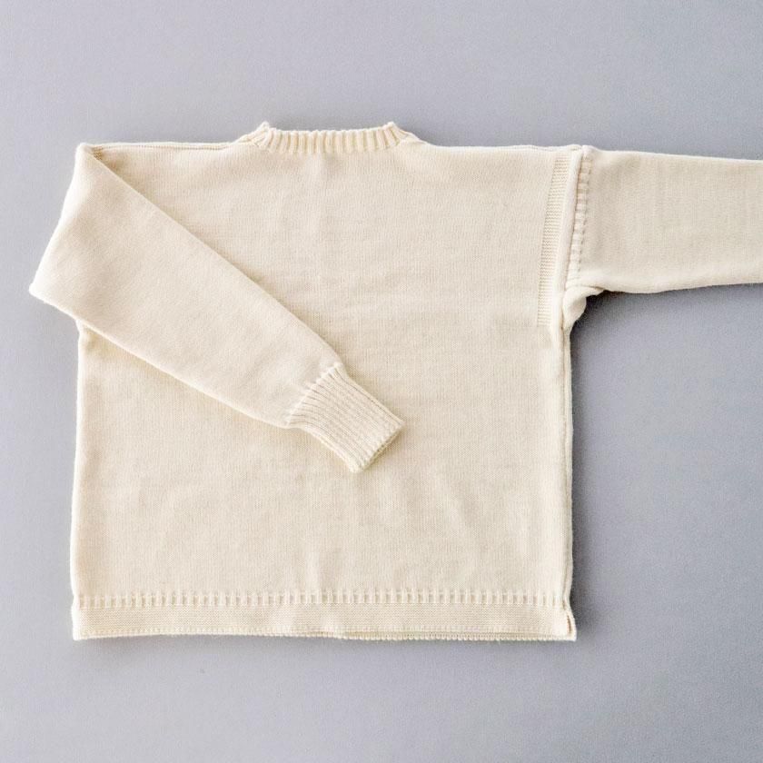 Le Tricoteur OFF SHOULDER CROPPED GUERNSEY SWEATER の通販。- AIDA