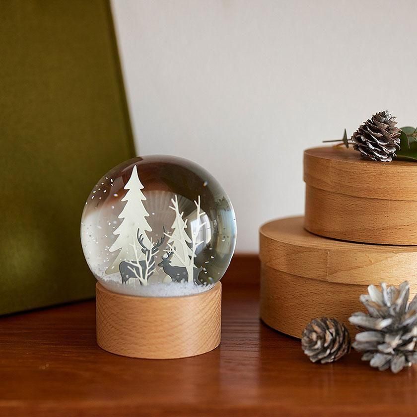 shesay インテリアに馴染むスノードーム フォレスト の通販- AIDA