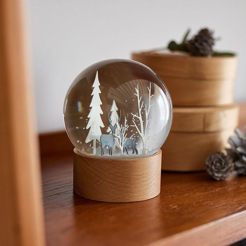 shesay インテリアに馴染むスノードーム フォレスト の通販- AIDA