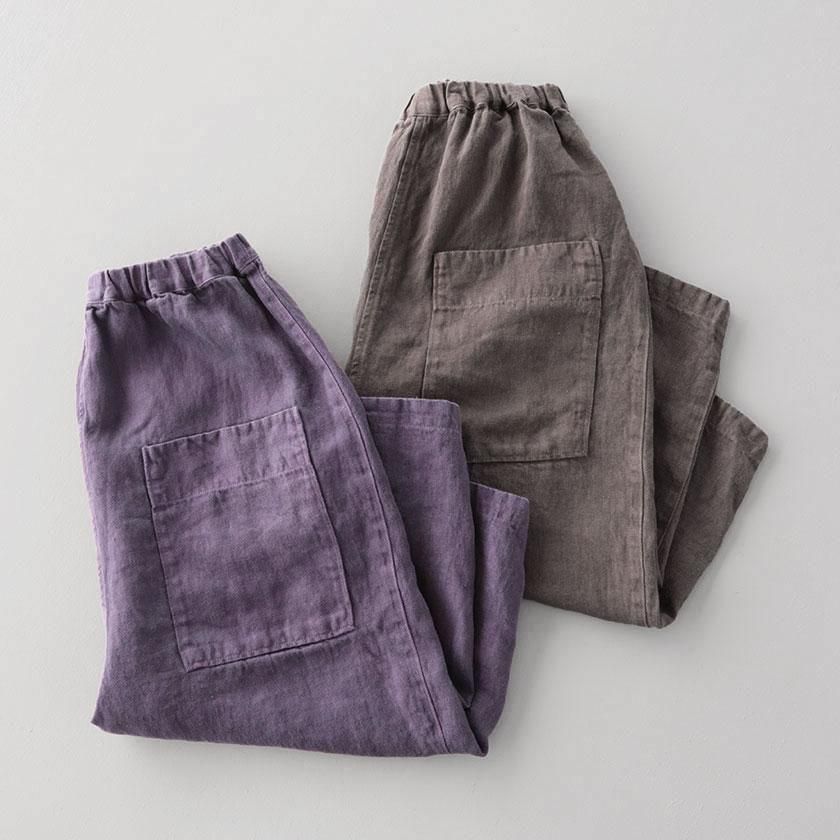 tumugu: ソリトリネン 8分丈パンツ の通販。- 毎日をちょっぴり楽しく