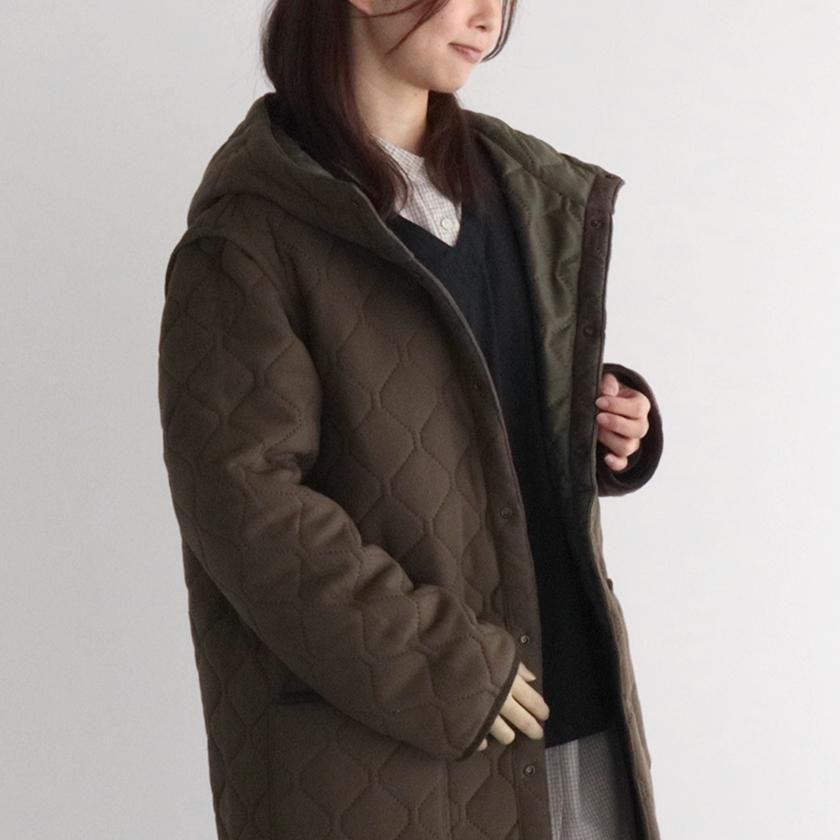 ARMEN ヒートキルト リバーシブルフーデッドコート の通販。- AIDA