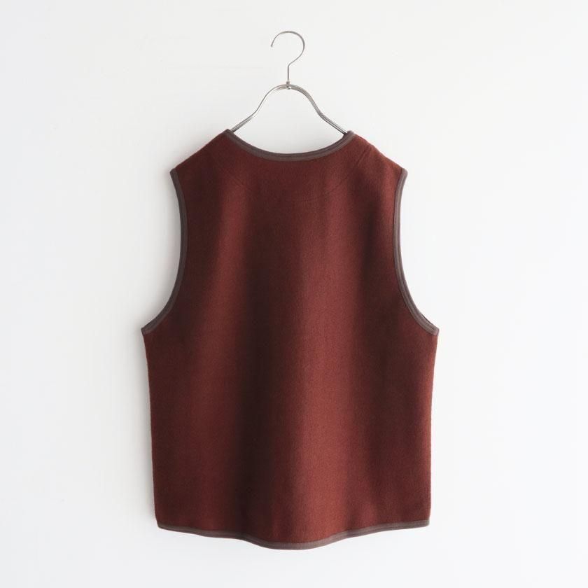 NATURAL LAUNDRY ウールリング パイピングベスト の通販。- AIDA