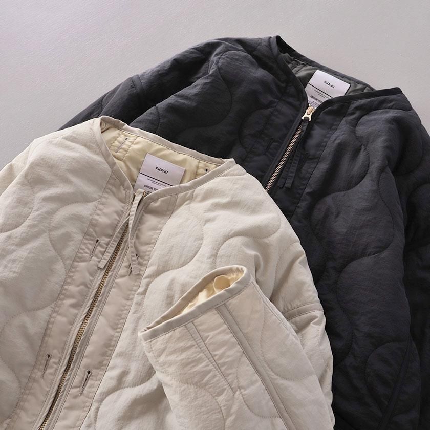 kha:ki MIL QUILT ZIP UP JACKET の通販- AIDA ONLINE STORE 毎日を