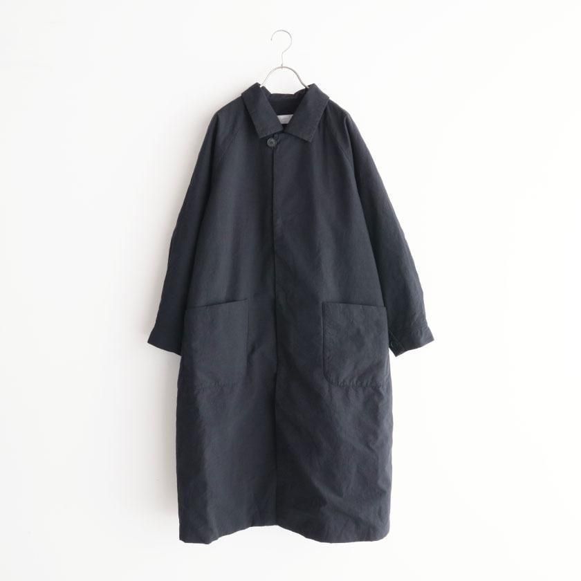 grin コットンリネンシーチング 中綿タックスリーブコート の通販