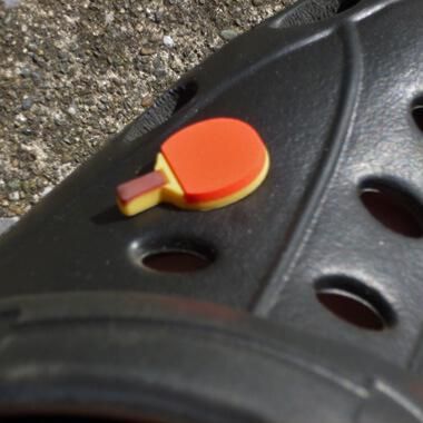 卓球ラケットグッズ アクセサリー 卓球ラケット型のサンダルアクセサリー ジビッツ 卓球ラケットグッズ アクセサリー 卓球ラケット型のサンダルアクセサリー ジビッツ