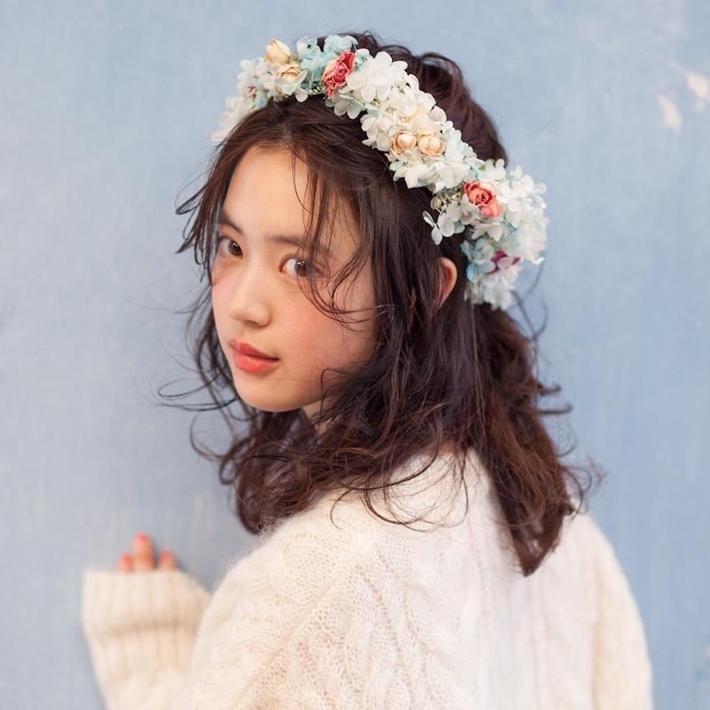 フラワー・リース richa ホワイトフラワーリース(35cm) | 【公式】Michika Flower Design