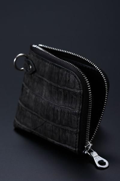 CROCODILE COIN PURSE No. 383-04 GRAY - ISAMU KATAYAMA