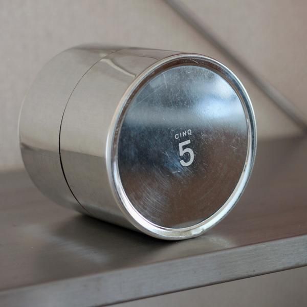 ブリキ缶　コーヒーの缶　大（12x18x17）ベルギー ブリキ缶コーヒーの缶大（12x18x17）ベルギー