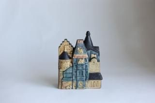 リサラーソン ３匹のねずみ ブラウン 置物 北欧雑貨 lisa larson リサラーソン 三匹のネズミ ねずみ 陶器置物 北欧雑貨 lisa