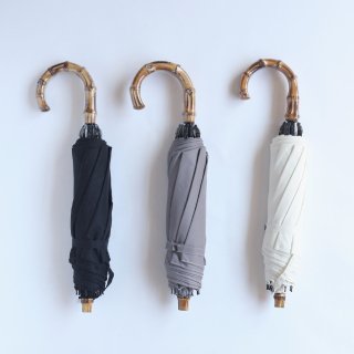 CINQ 晴雨兼用 折りたたみ傘 ブラック/グレー/アイボリー