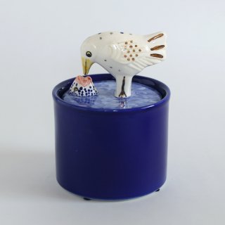 リサラーソン(Lisa Larson) Jar with Lid-bird&fish-の置物の通販