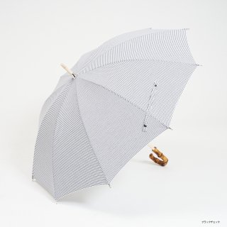 CINQ 晴雨兼用傘 日傘  雨傘 ブラックチェック/ブルーチェック 