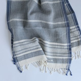 スノアンドモリソン カディ フェイスタオル Suno&Morrison Organic Khadi Basket Face Towel (LIght Gray)
