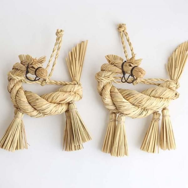 わら細工たくぼ 干支しめ縄 (午) の通販