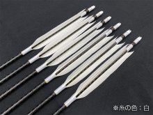 遠的カーボン矢 6本組 ミズノWENEW 65-15 グースナタ羽 (3) - 大阪 猪飼弓具店（いかい きゅうぐてん）