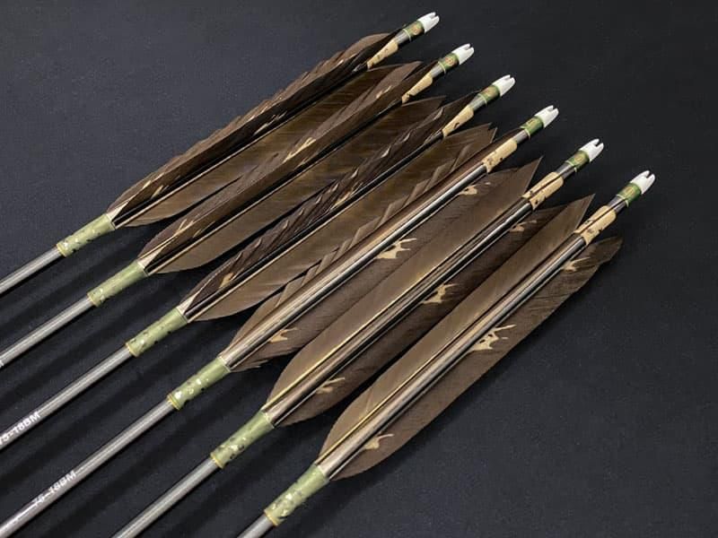 梓】カーボン矢 6本組 ミズノSST 75-18BM 黒手羽染抜 サントビ - 大阪 