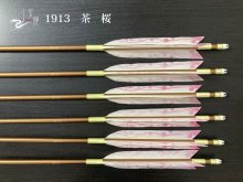 【矢龍】ジュラ矢 6本組 1913 茶 ターキー 桜