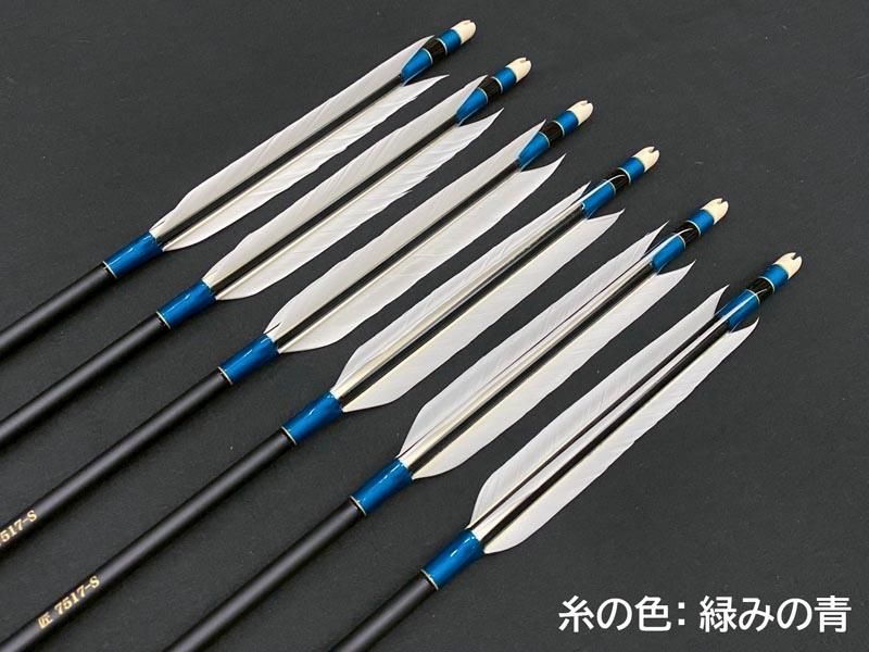 遠的矢　カーボン 遠的カーボン矢 6本組 ミズノWENEW 6515 グースナタ羽 (5