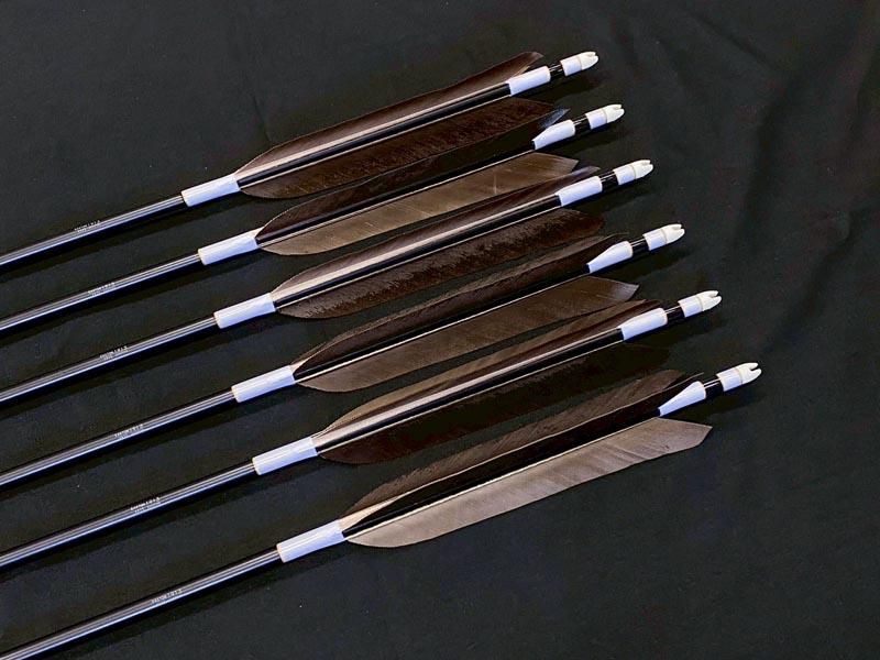矢尺96cm 6本+巻藁矢1本＋矢筒セット 弓道 矢 ジュラ