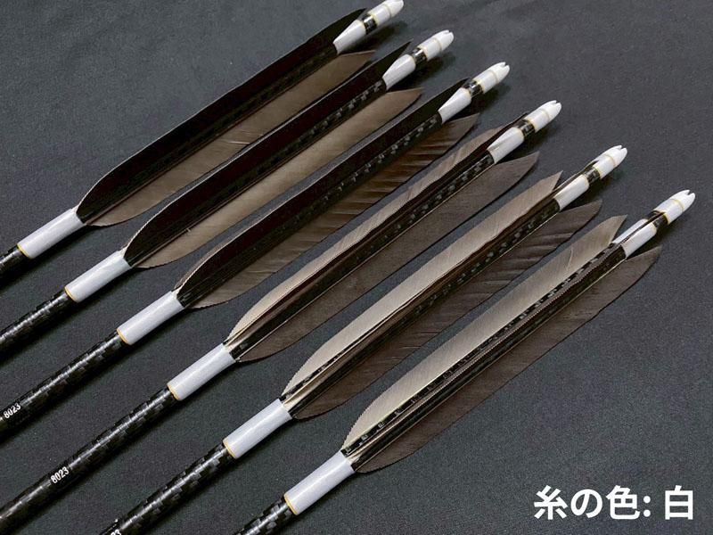 カーボン矢 6本組 ミズノWENEW 8023 黒手羽 (2) - 大阪 猪飼弓具店