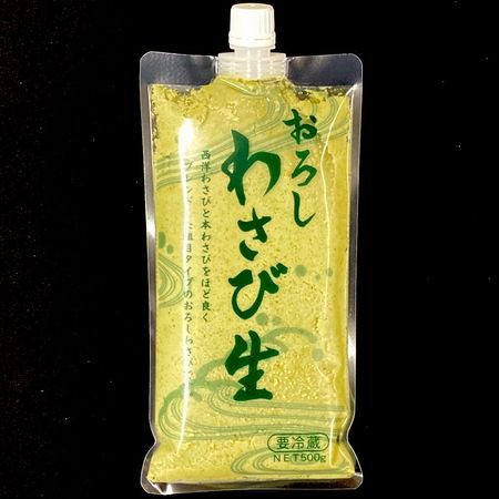 おろし生わさび 500g 万城食品 業務用 山葵 ワサビ 練りわさび チューブ チルド - Ushop