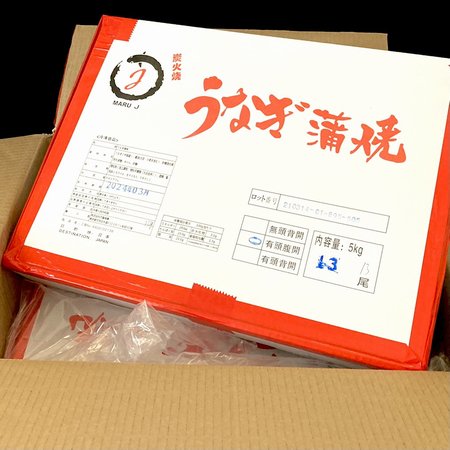 ケース販売】 うなぎ蒲焼25尾型 10ｋｇ（5キロ 12/13尾×2箱）有頭腹