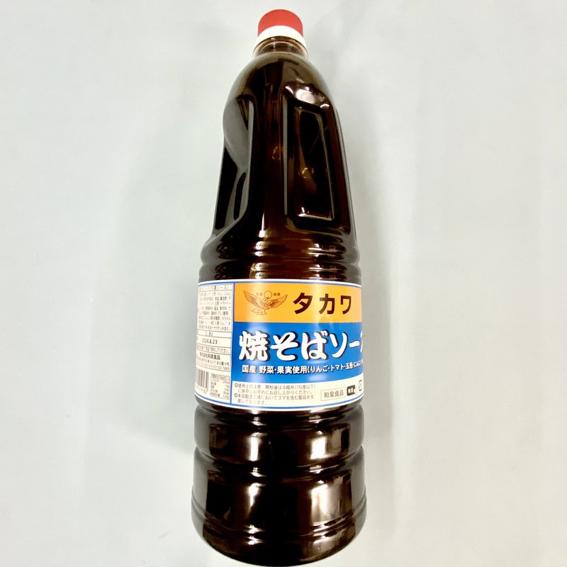 ケース販売】タカワ 焼きそばソース【中濃】 1.8ℓ×6本 業務用 ヤキソバ