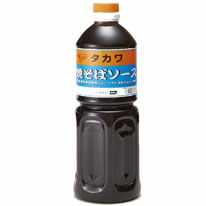 ケース販売】タカワ 焼きそばソース【中濃】 1.0ℓ×12本 業務用