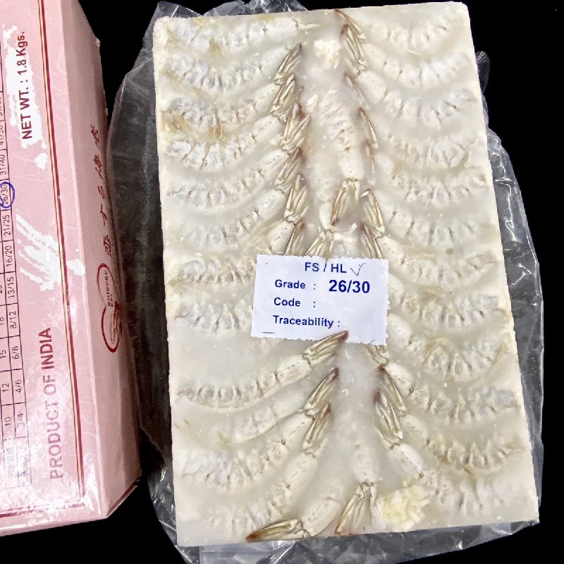 ケース販売】無頭えび 26/30 バナメイ 1.8ｋｇ×6パック 養殖 エビ 海老