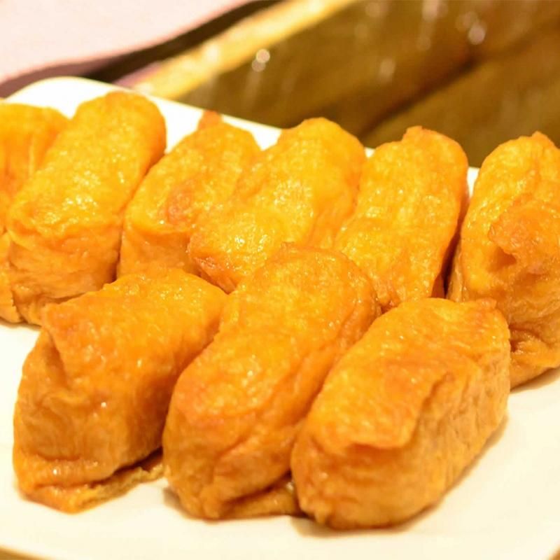 いなりページ @21個 豆狸】見て、食べて、楽しむ 春いなり。豆狸の「桜いなり」、「高菜