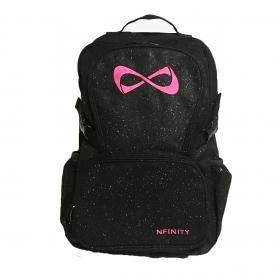 INFINITY ブラック・グリッター バッグ チアリーディング INFINITY ブラック・グリッター バッグ チアリーディング Black