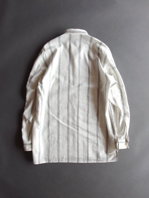 [試着のみ] 山内　スタンドカラーコットンシャツ ライトグレー サイズ3