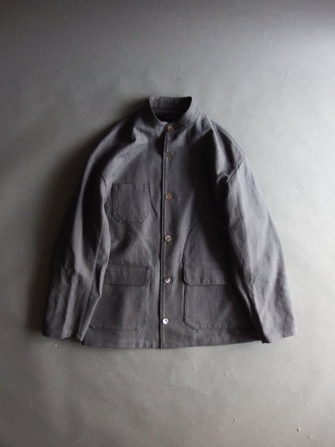 tilt The authentics(チルトザオーセンティックス) / Silk Linen Butcher Hunting jacket /  チャコール - セレクトショップRAZEの公式通販サイト