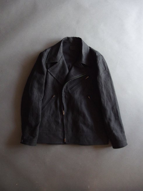 山内(ヤマウチ) ヘンプスエード・ライダースジャケット ブラック セレクトショップRAZEの公式通販サイト