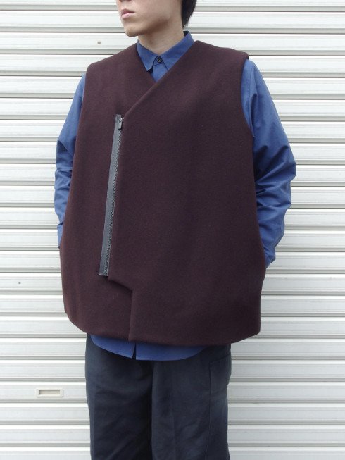 Semoh wool melton vest サイズ2