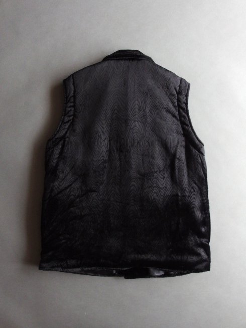 semoh(セモー) / Velvet Padded Vest / ブラック - セレクトショップRAZEの公式通販サイト