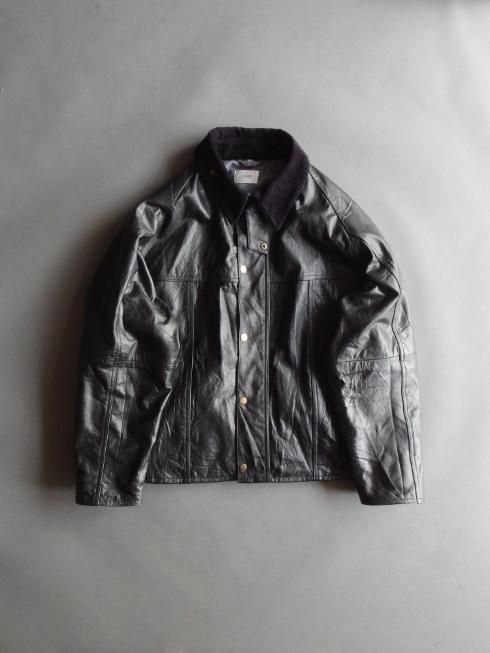 yoused ユーズド / Leather Drivers jacketバブアー