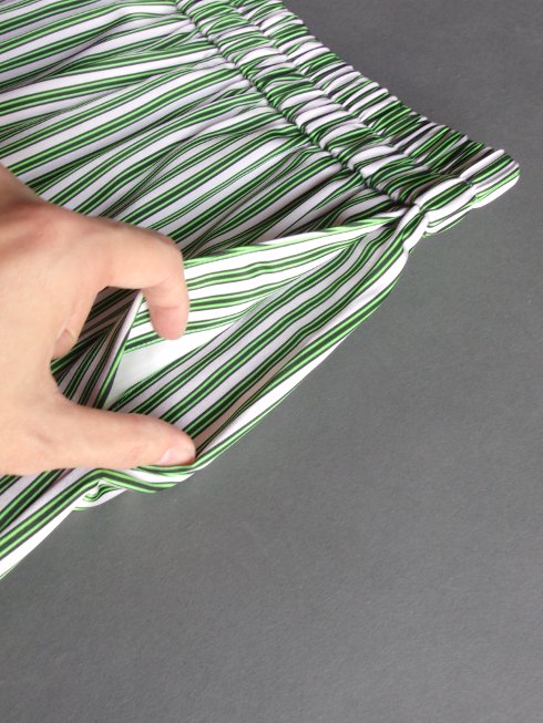 semoh(セモー) / Printed Stripe Pin Tuck Easy Trousers / ピンク
