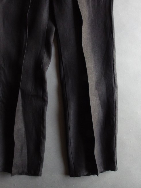 semoh(セモー) / Linen Pin Tuck Easy Trousers / ブラック - セレクト