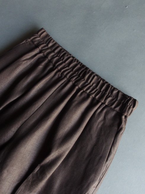 semoh(セモー) / Linen Pin Tuck Easy Trousers / ブラウン - セレクト