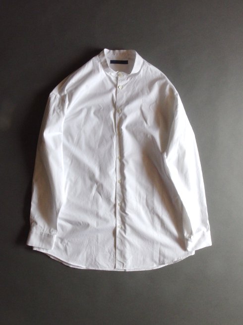 semoh(セモー) / Cotton Band Collar Shirt / ホワイト - セレクト 