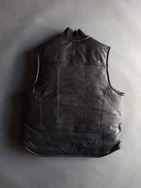 yoused(ユーズド) / REMAKE RIB COLLAR DOWN VEST / ブラック - セレクトショップRAZEの公式通販サイト