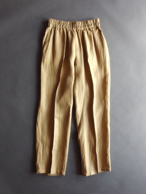 semoh(セモー) / Linen Pin Tuck Easy Trousers / ベージュ - セレクトショップRAZEの公式通販サイト