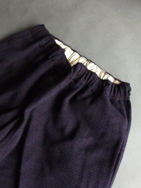 Gorsch the merry coachman】Wool Linen 2 Tack Wide Trousers