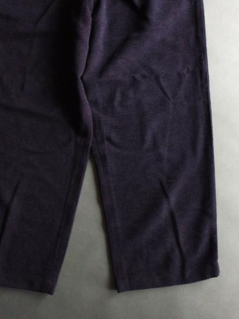 Gorsch the merry coachman】Wool Linen 2 Tack Wide Trousers