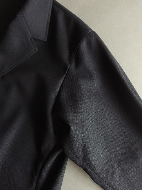 山内 ウールメッシュクロスジャケット Charcoal brown | DE OJAL