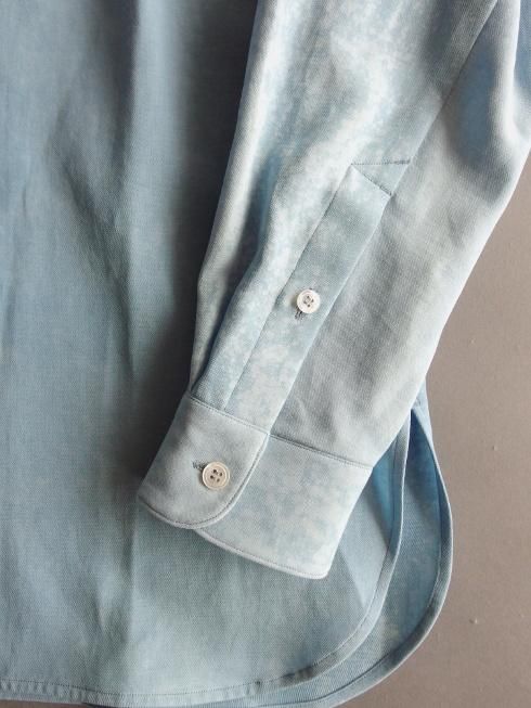 山内(ヤマウチ) / 強撚コットンローブ・テーラードカラーシャツ